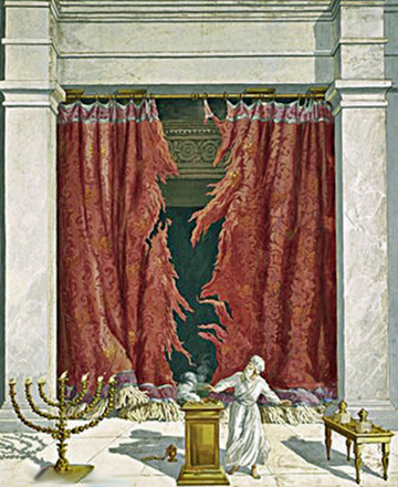 the curtain in the temple